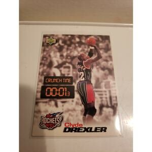 Clyde Drexler 1997-1998 Upper Deck #CT32/40 Crunch Time - Houston Rockets - NBA